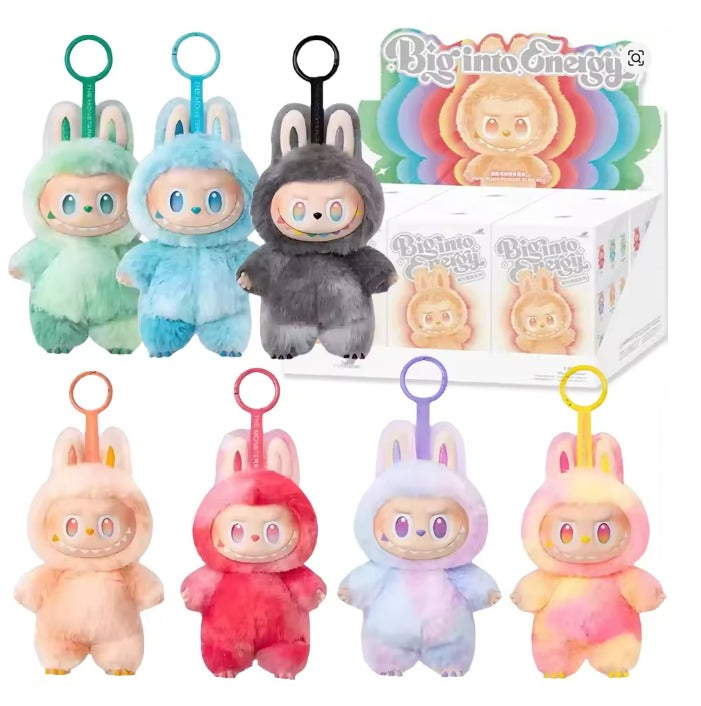 For La*bu*bu The Monsters V3 Big Into Energy Series Dollls Plush Toys Keychain