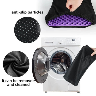 Honeycomb Breathable Gel Seat Cushion Cooling Double Thick Egg Sitting Pad Mat