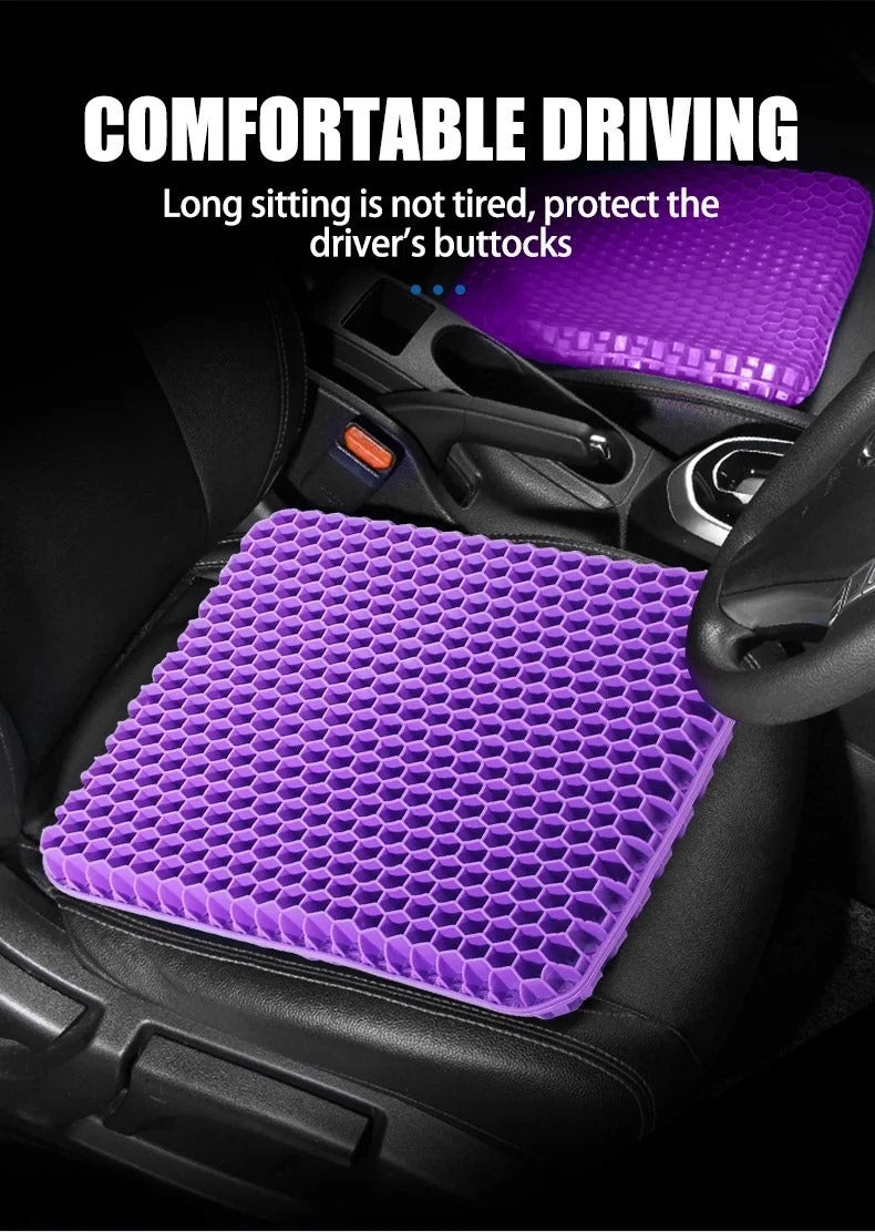 Honeycomb Breathable Gel Seat Cushion Cooling Double Thick Egg Sitting Pad Mat