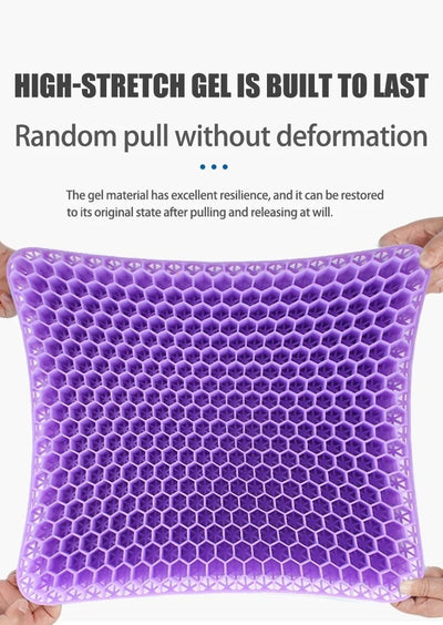 Honeycomb Breathable Gel Seat Cushion Cooling Double Thick Egg Sitting Pad Mat