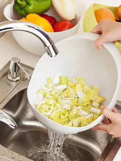 Rice Washing Filter Strainer Basket Sieve Colander Fruit Bowl Drainer UK