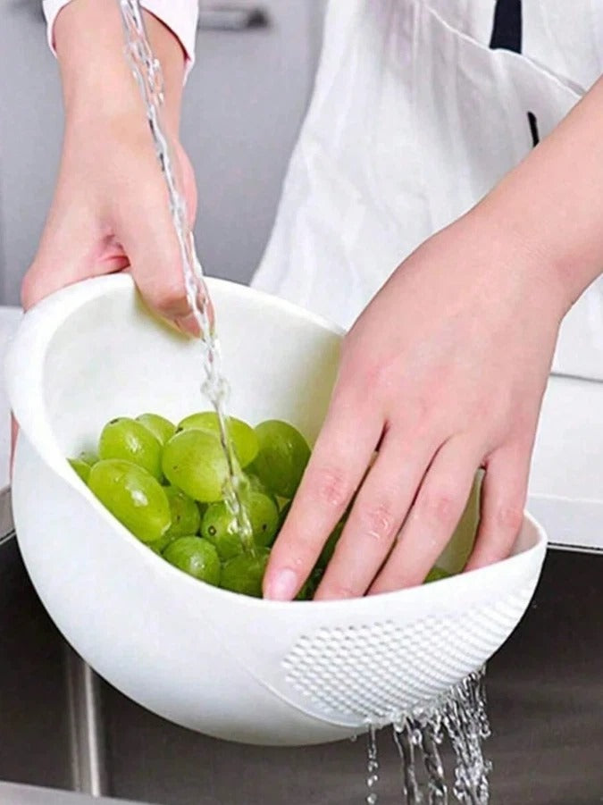 Rice Washing Filter Strainer Basket Sieve Colander Fruit Bowl Drainer UK