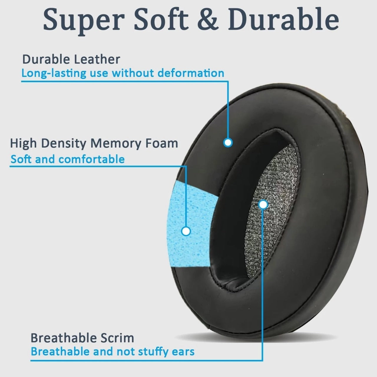 Ear Pad Cushion for Sennheiser HD4.50BT HD4.40BT HD4.30G HD4.20S HD450BT HD440BT